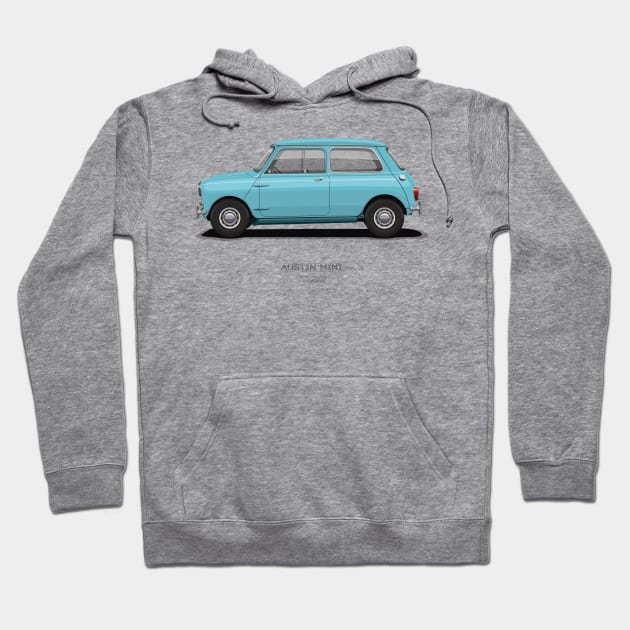 Austin Mini Sky Blue Hoodie by ARVwerks